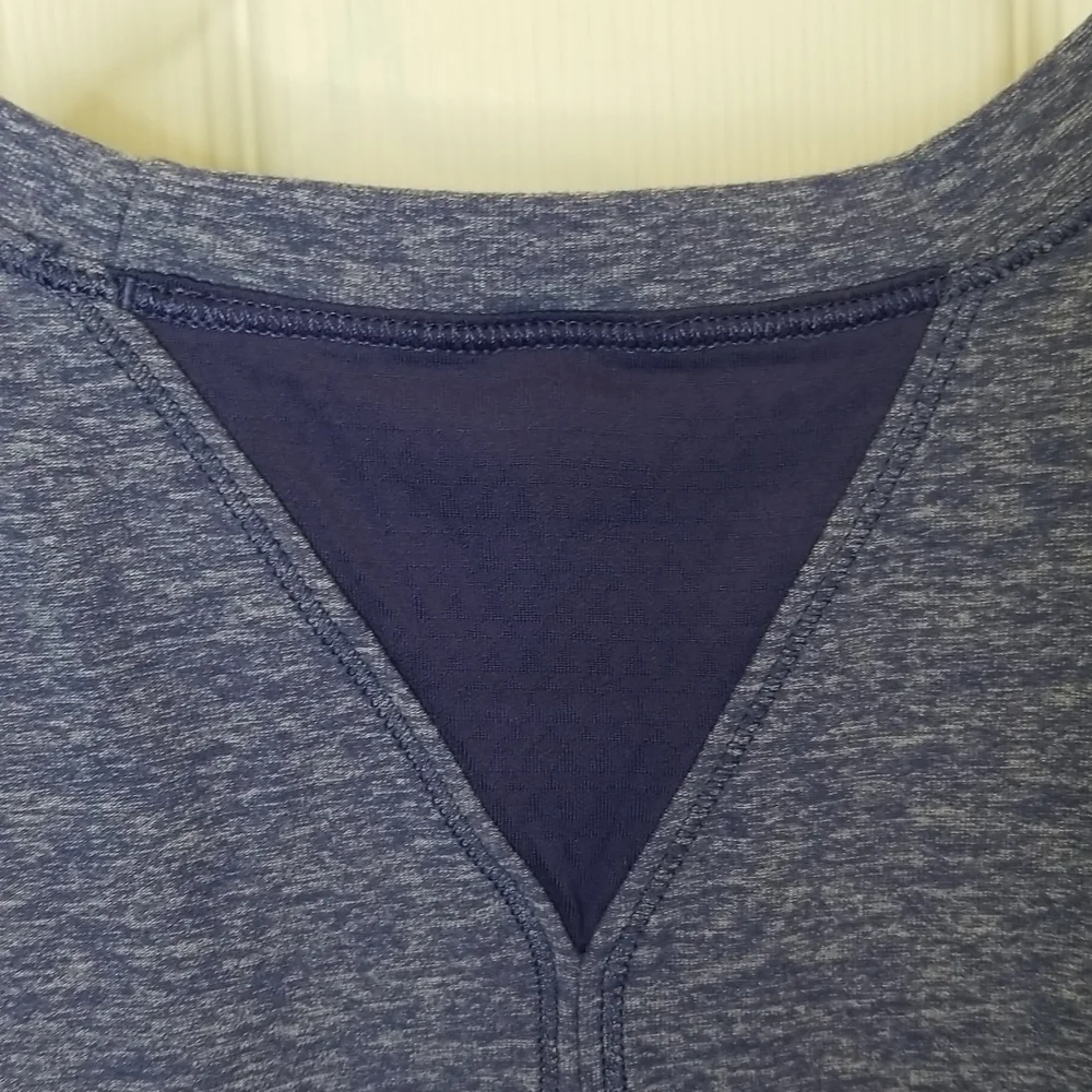 Ivivva Heathered Purple Rolled Sleeve Muscle Tank Tee, Girls 8